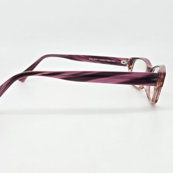 Jean Lafont Paris Eva 857 Purple Stripe Eyeglasses Frame w/ Case France 51mm - Picture 6 of 15